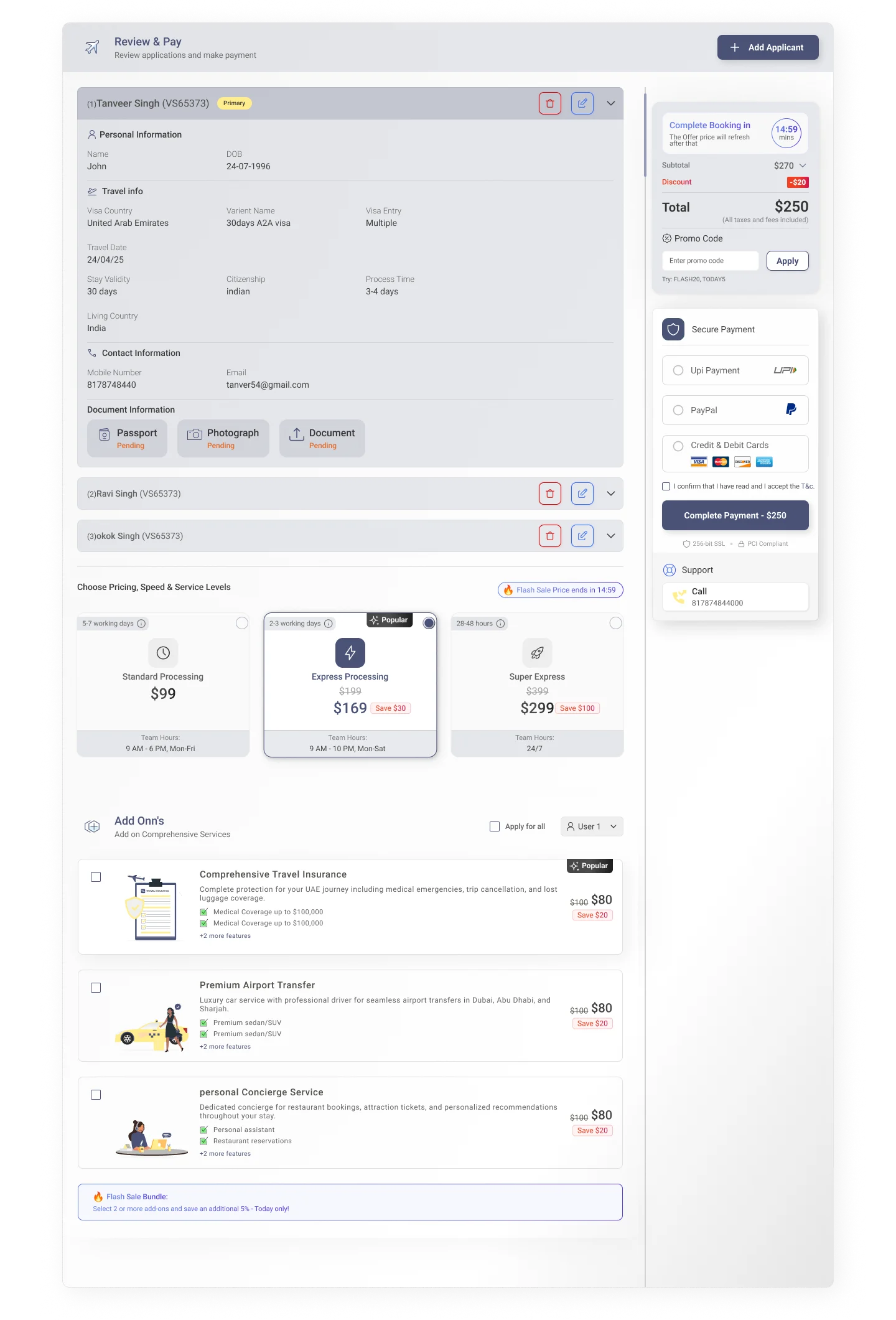 Step 04: Pay Visa Fee